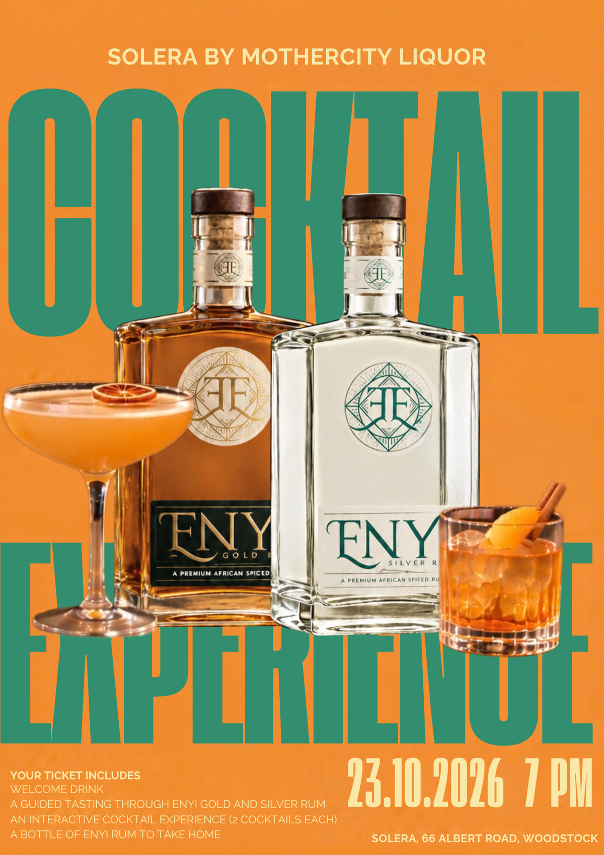Enyi Rum Cocktail Experience 23 October