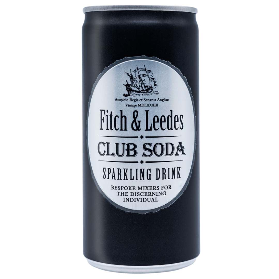 Fitch & Leedes Soda Water 200ml Can