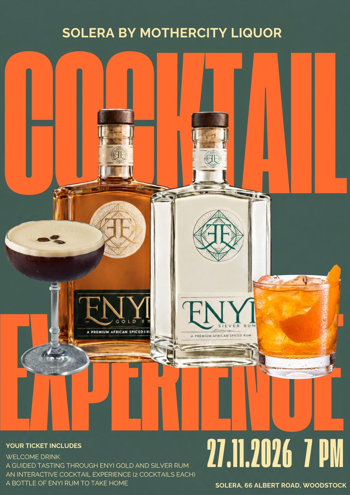 Enyi Rum Cocktail Experience 27 November